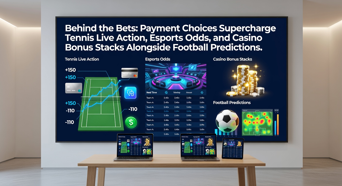 Grafiek met stijgende lijnen van live tennis weddenschappen en snelle betaaltransacties in esports en casino's