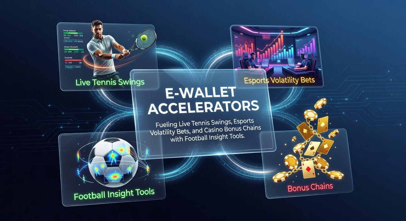 Digitale e-wallet interface toont snelle stortingen tijdens een live tenniswedstrijd met grafieken van voetbalvoorspellingen op de achtergrond