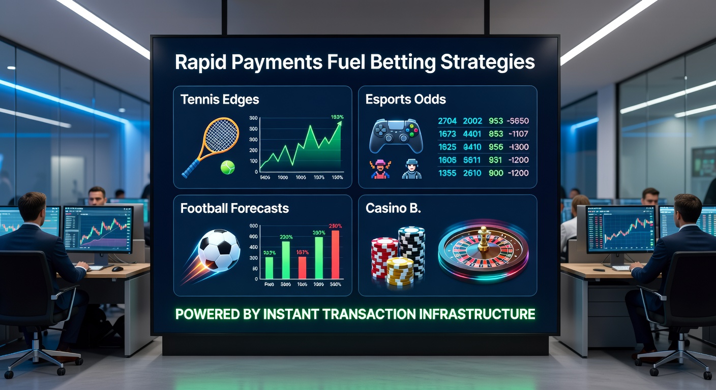 Schermafbeelding van een esports-wedstrijd met live odds en een snelle betalingsknop, omringd door grafieken van winstkansen