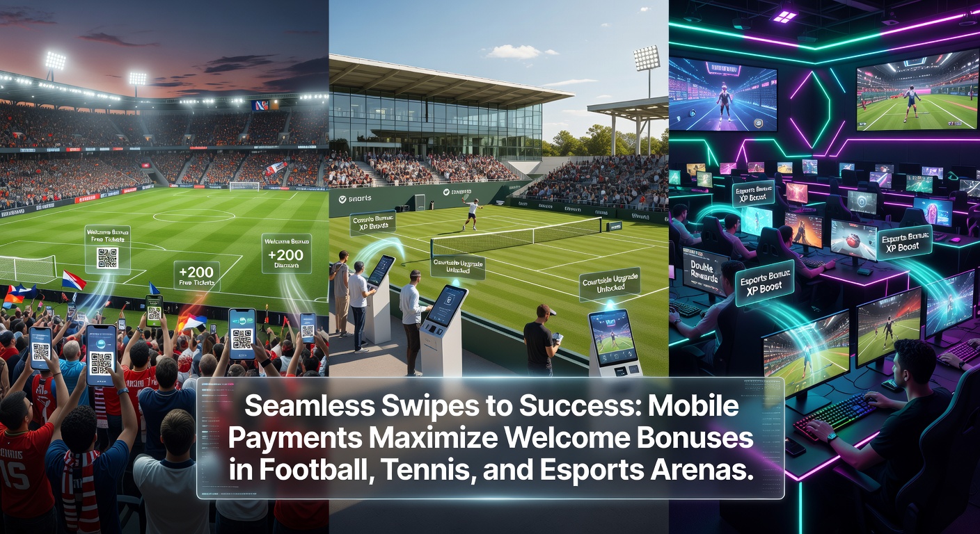 Smartphone met mobiele betaalapp actief tijdens een live voetbalwedstrijd, bonussen zichtbaar op scherm