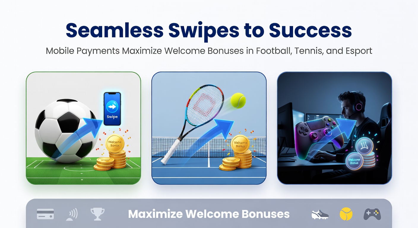 Tennisspeler serveert ace terwijl toeschouwer op mobiel een snelle bet plaatst met betaalapp, bonusmelding op scherm