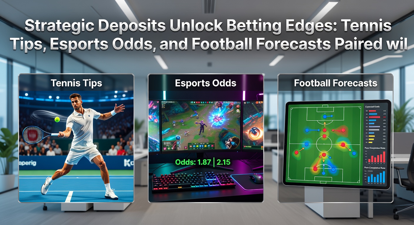 Voorbeeld van esports-match met overlay van strategische deposit-voordelen en casino-integratie