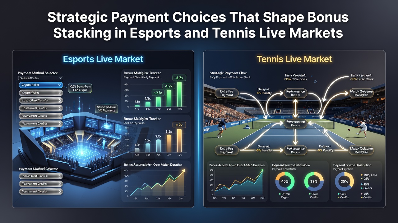 Analyse van live tennisweddenschappen met focus op betalingsopties en bonusaccumulatie